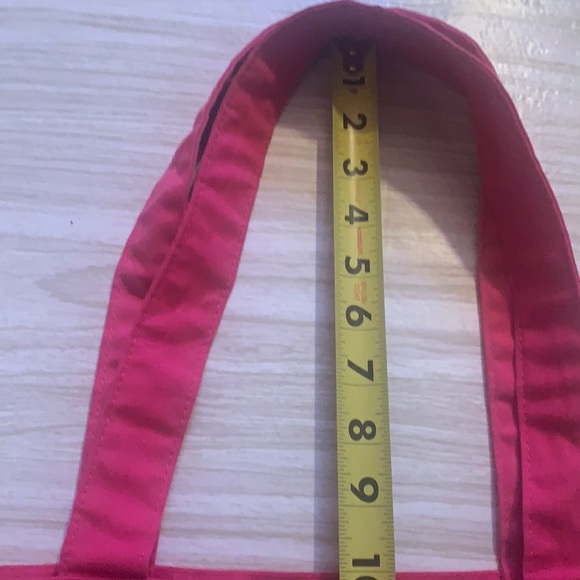 RARE VICTORIA SECRET LOVE HOT PINK  LARGE CANVAS BAG TOTE BARBIE UNIVERSITY - Picture 10 of 12